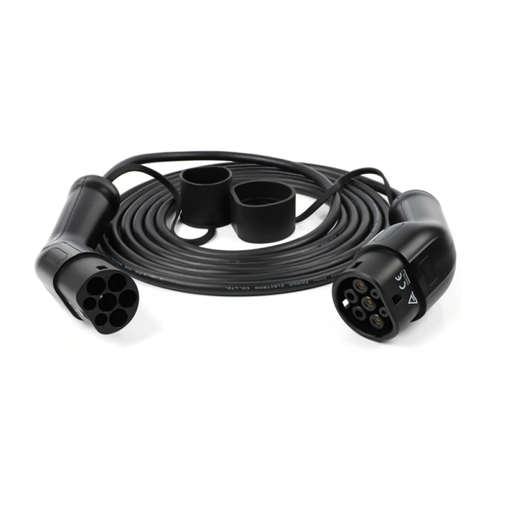 Extensão de Cabo 22Kw 5mts  Trifásico 32A T2/T2 + (Bolsa)