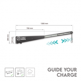 Suporte e Gestão de cabo de carregamento Universal Cable-Sherpa Classic-Series