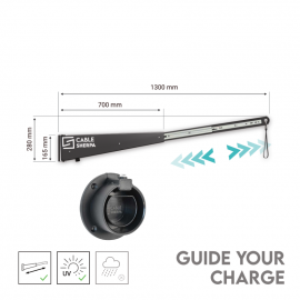 Suporte e Gestão de cabo de carregamento VE Universal Cable-Sherpa Classic-Series Kit 1
