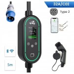 FlowBox Portable Charge 7.4Kw (5mts Cable) Wi-Fi + RFID + APP + (Bag)