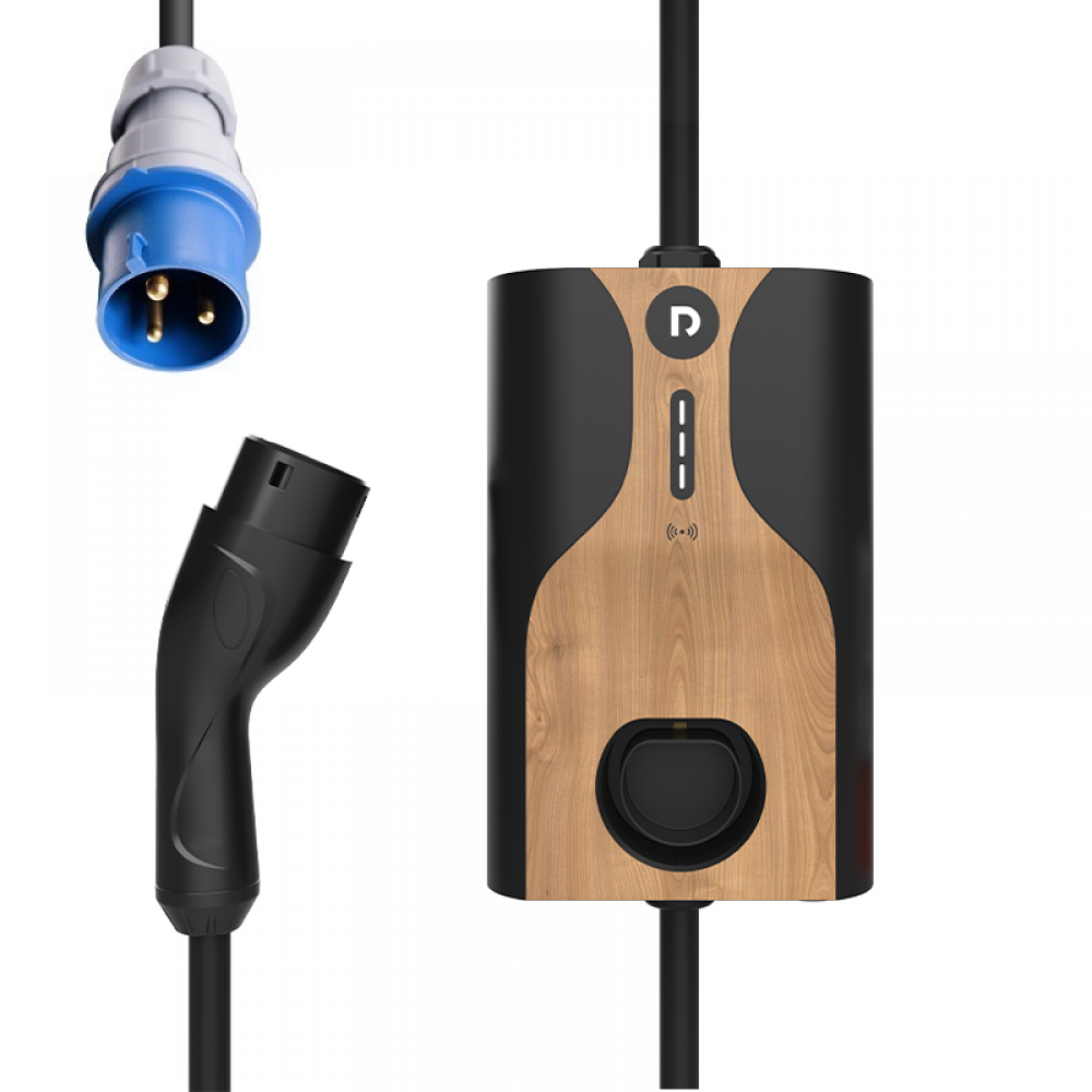 RAEDIAN NORA 7.4Kw Carregador Portátil T2 Monofásico (Cabo 5mts) (Ajustável de 6A a 32A) Wi-fi + 4G + OCPP + RFID + (Mala)